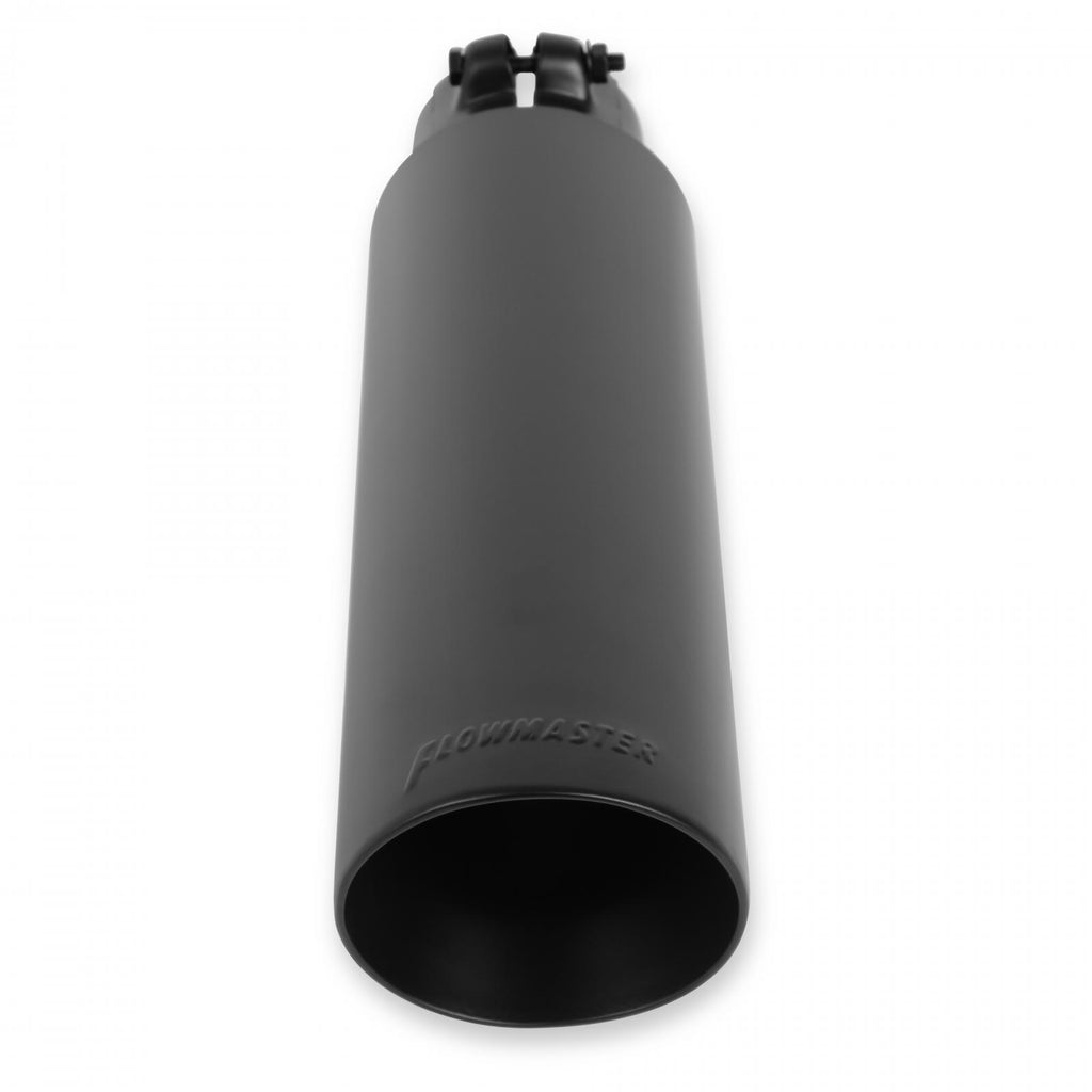 Exhaust Tip Exhaust Tip 3.5 Inch Black Angle Cut Fits 2.5 Inch Tubing- Clamp On Flowmaster