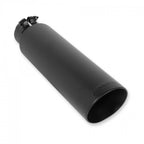 Exhaust Tip Exhaust Tip 3.5 Inch Black Angle Cut Fits 2.5 Inch Tubing- Clamp On Flowmaster