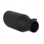 Exhaust Tip Exhaust Tip 4.5 Inch Black Angle Cut Fits 2.5 Inch Tubing, 11.00-In Long Clamp On Flowmaster