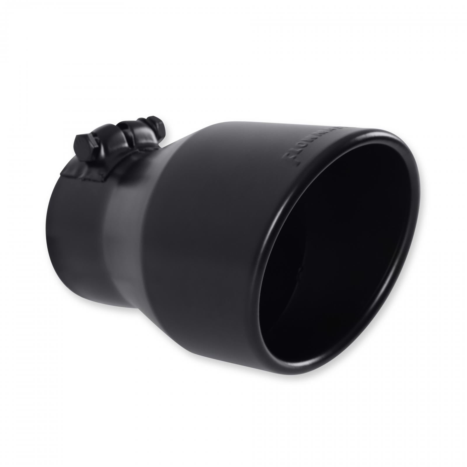Exhaust Tip Exhaust Tip 4.5 Inch Black Angle Cut Fits 3.0 Inch Tubing, 7.00-In Long Clamp On Flowmaster