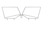 Jeep YJ Upper Steel Door Frames Pair For 87-95 Wrangler YJ Black Powdercoat MasterTop