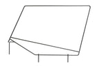 Jeep YJ Upper Steel Door Frames Pair For 87-95 Wrangler YJ Black Powdercoat MasterTop