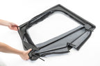 Jeep YJ Upper Steel Door Frames Pair For 87-95 Wrangler YJ Black Powdercoat MasterTop