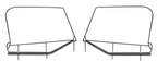 Jeep TJ Upper Steel Door Frames Pair For 97-06 WranglerTJ Black Powdercoat MasterTop
