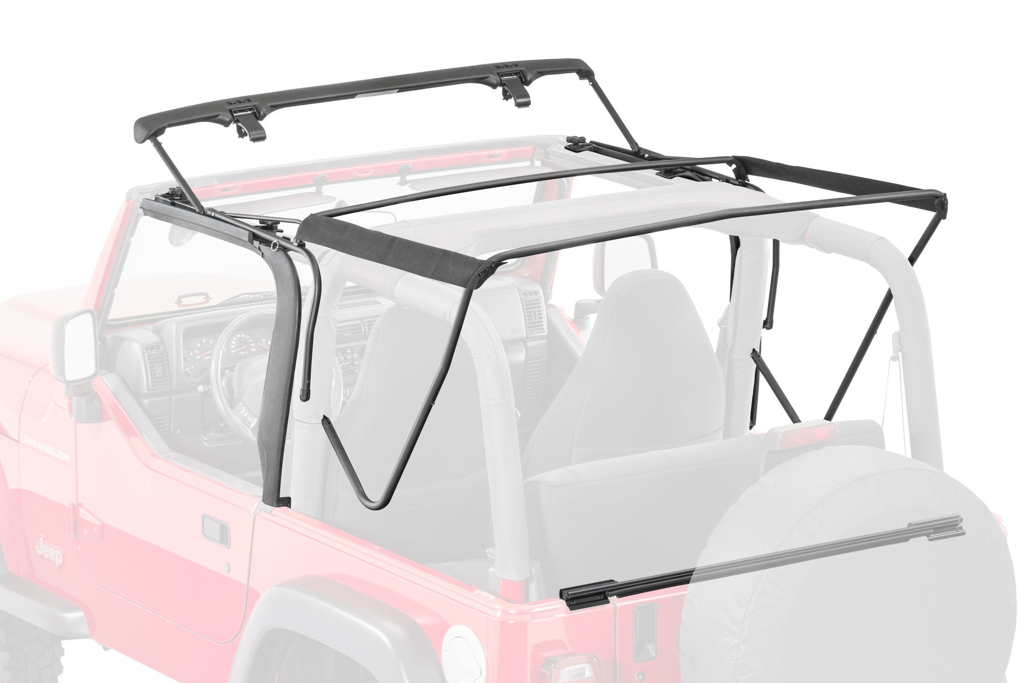 Complete Soft top Hardware Kit 97-06 TJ Wrangler New Easy Install Design MasterTop