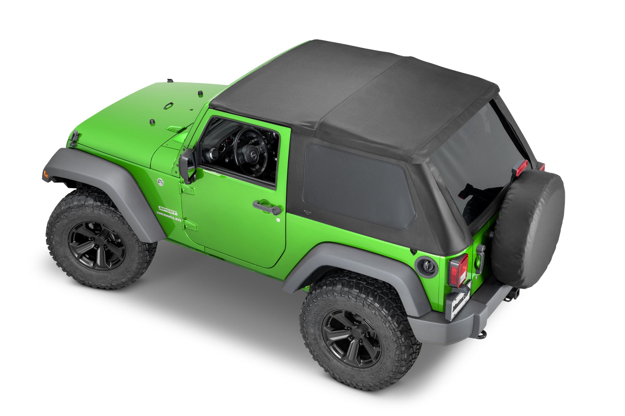 SkyMaster Fastback Complete Top 07-18 2Dr JK Wrangler Black Diamondl MasterTop