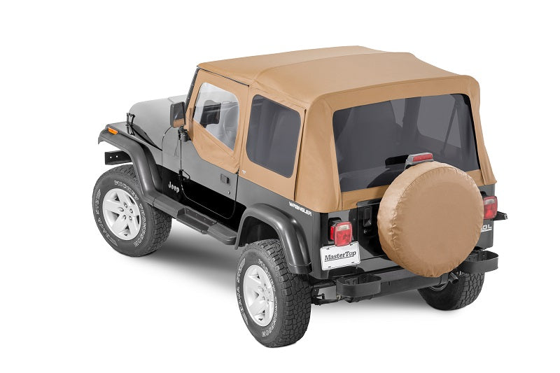 Jeep Full Hardware Top With Door Skins & Frames Tinted Glass For 88-95 Jeep Wrangler Spice Diamond MasterTop