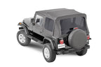 Jeep Full Hardware Top With Door Skins & Frames Tinted Glass For 88-95 Jeep Wrangler Black Diamond MasterTop
