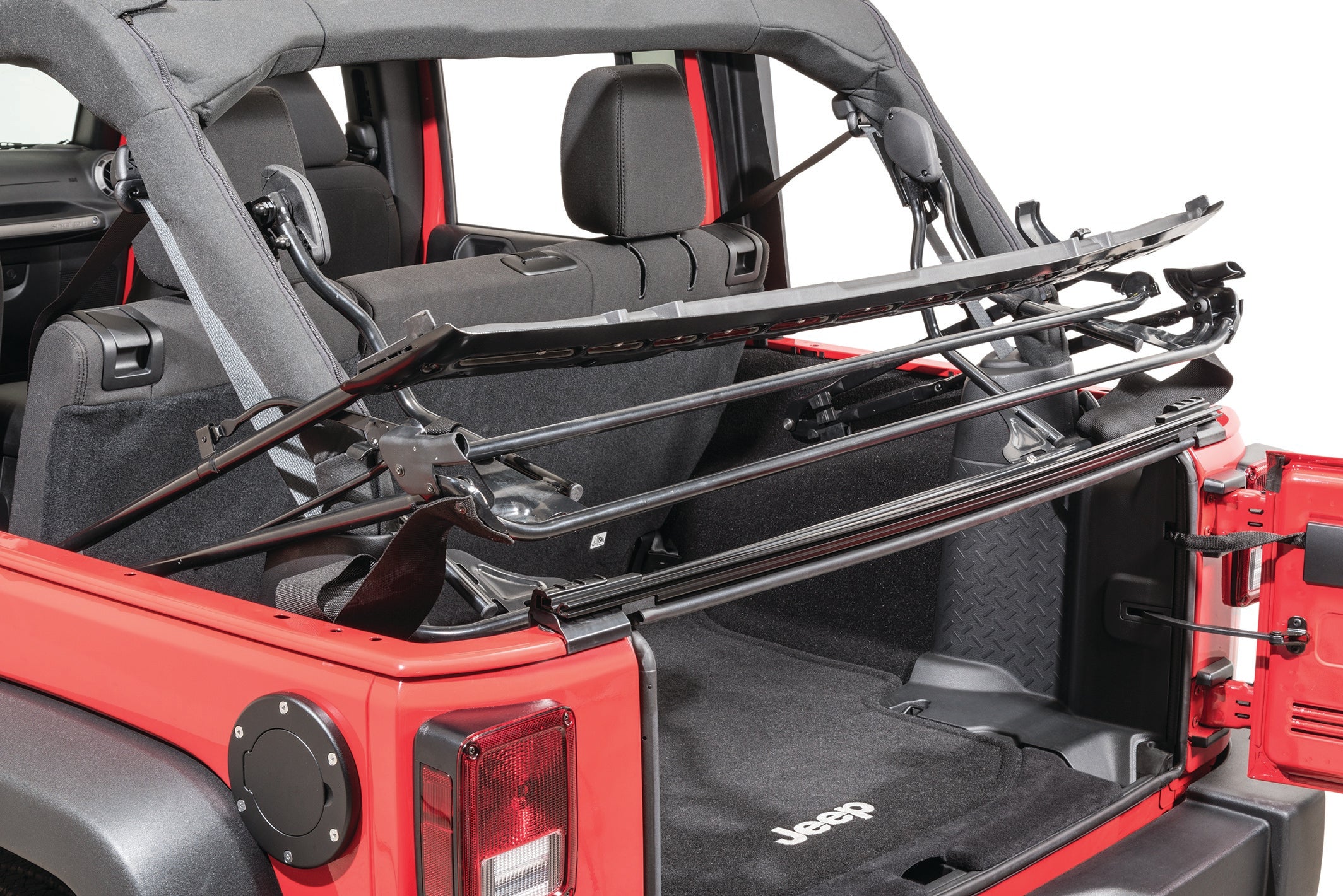 Jeep JK Full Hardware Top Tinted Glass 10-18 Wrangler JK 4 Door Black MasterTwill MasterTop
