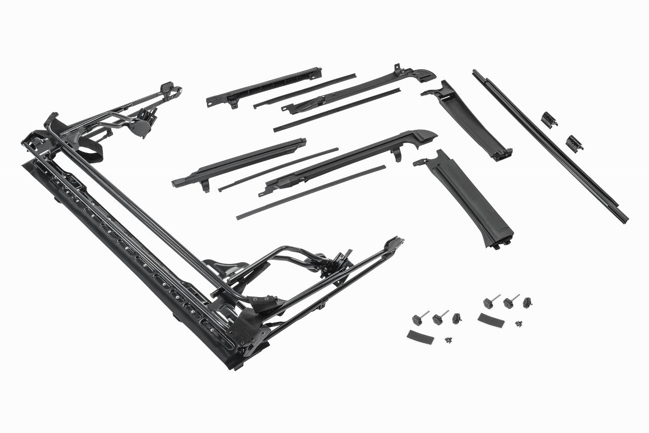 Jeep Full Hardware Top No Doorskins Tinted Glass For 10-18 Jeep JK Wrangler 4 Door Black Diamond MasterTop