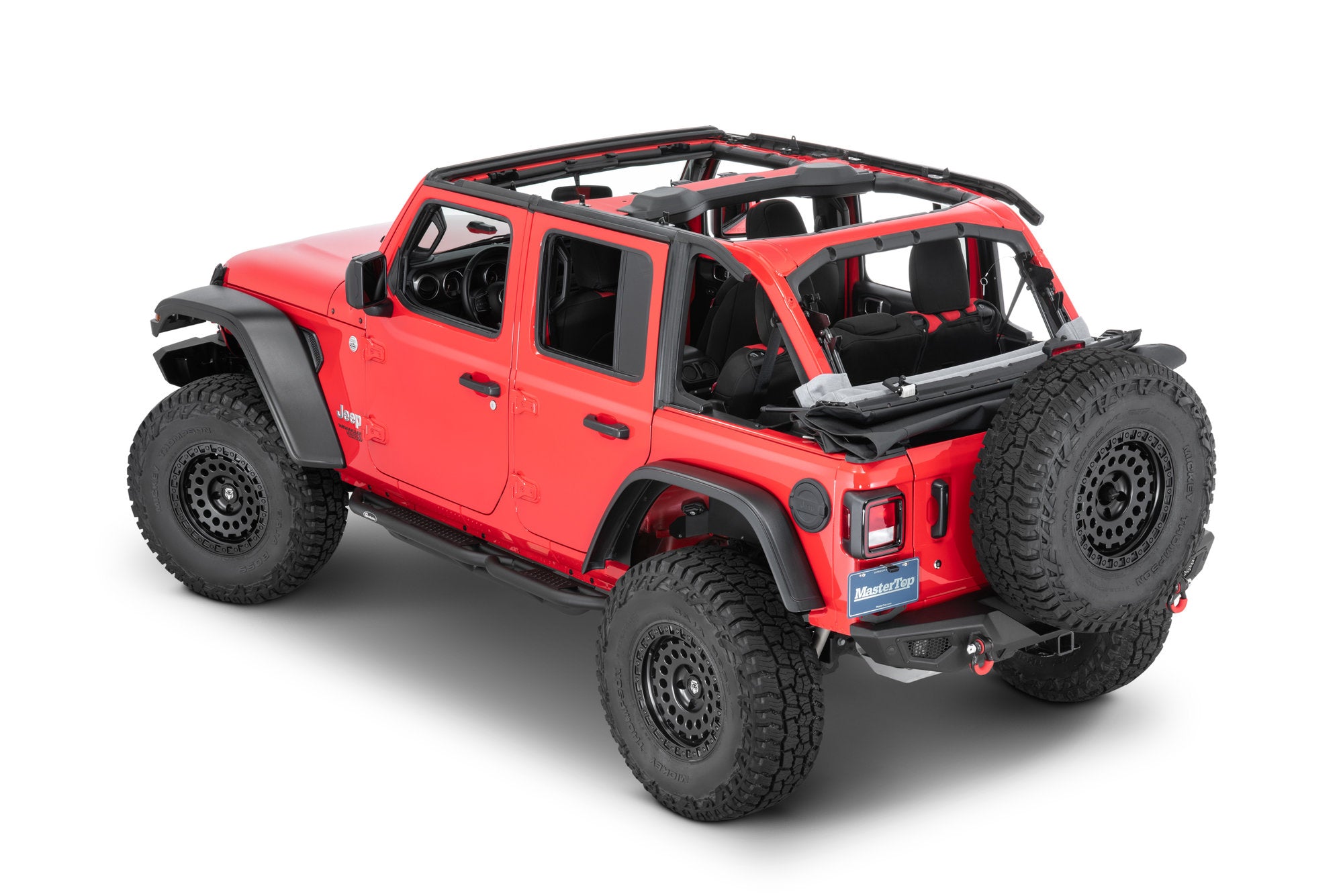 MasterTop Complete Top 18-Present Jeep JLU Wrangler 4 Door, Black Diamond MasterTop