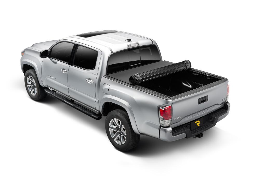 Sentry CT Tonneau Cover Black 2007-2021 Toyota Tundra with Track System 5 Foot 6 Inch Bed with or without Trail Special Edition Storage Boxes Truxedo