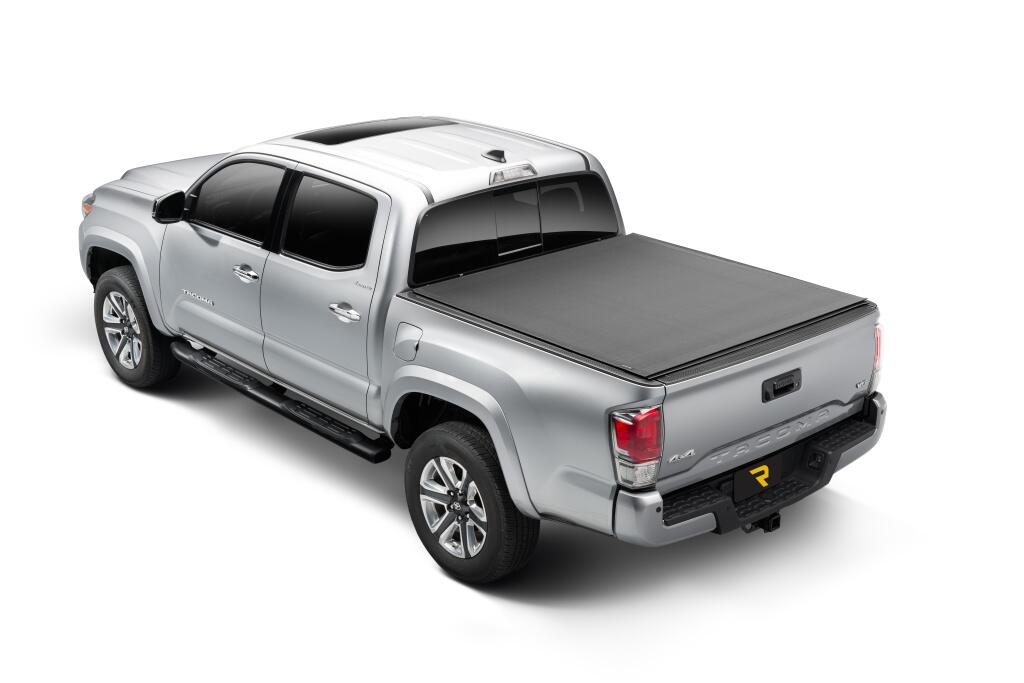 Sentry CT Tonneau Cover Black 2007-2021 Toyota Tundra with Track System 5 Foot 6 Inch Bed with or without Trail Special Edition Storage Boxes Truxedo