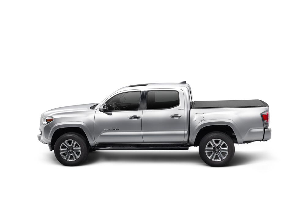 Sentry CT Tonneau Cover Black 2007-2021 Toyota Tundra with Track System 5 Foot 6 Inch Bed with or without Trail Special Edition Storage Boxes Truxedo