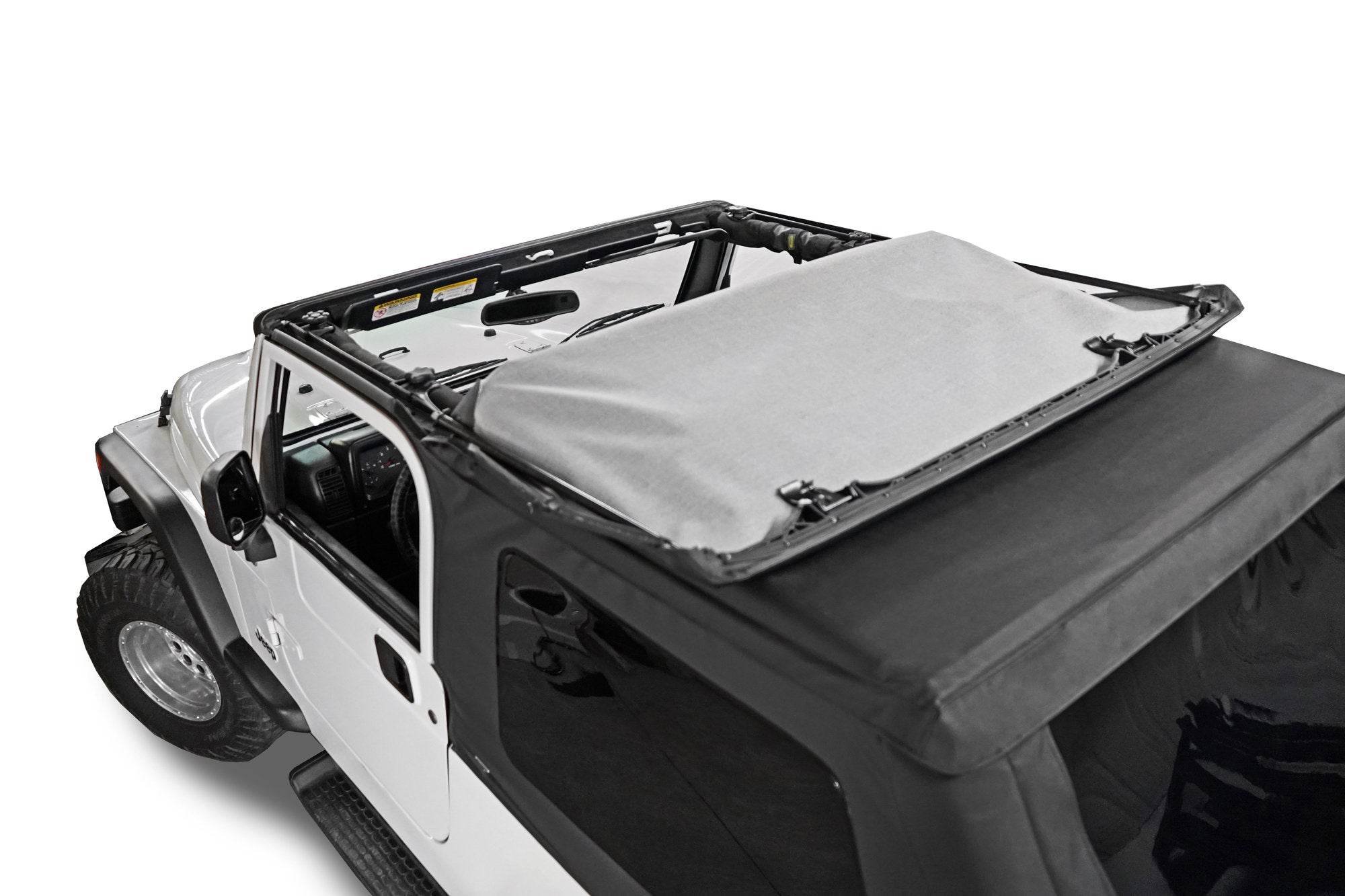 Fast Back Fabric Only Repl. Top No Doorskins Tinted Glass 04-06 LJ Unl. Jeep Wrangler MasterTwill MasterTop