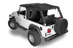 Fast Back Fabric Only Repl. Top No Doorskins Tinted Glass 04-06 LJ Unl. Jeep Wrangler MasterTwill MasterTop