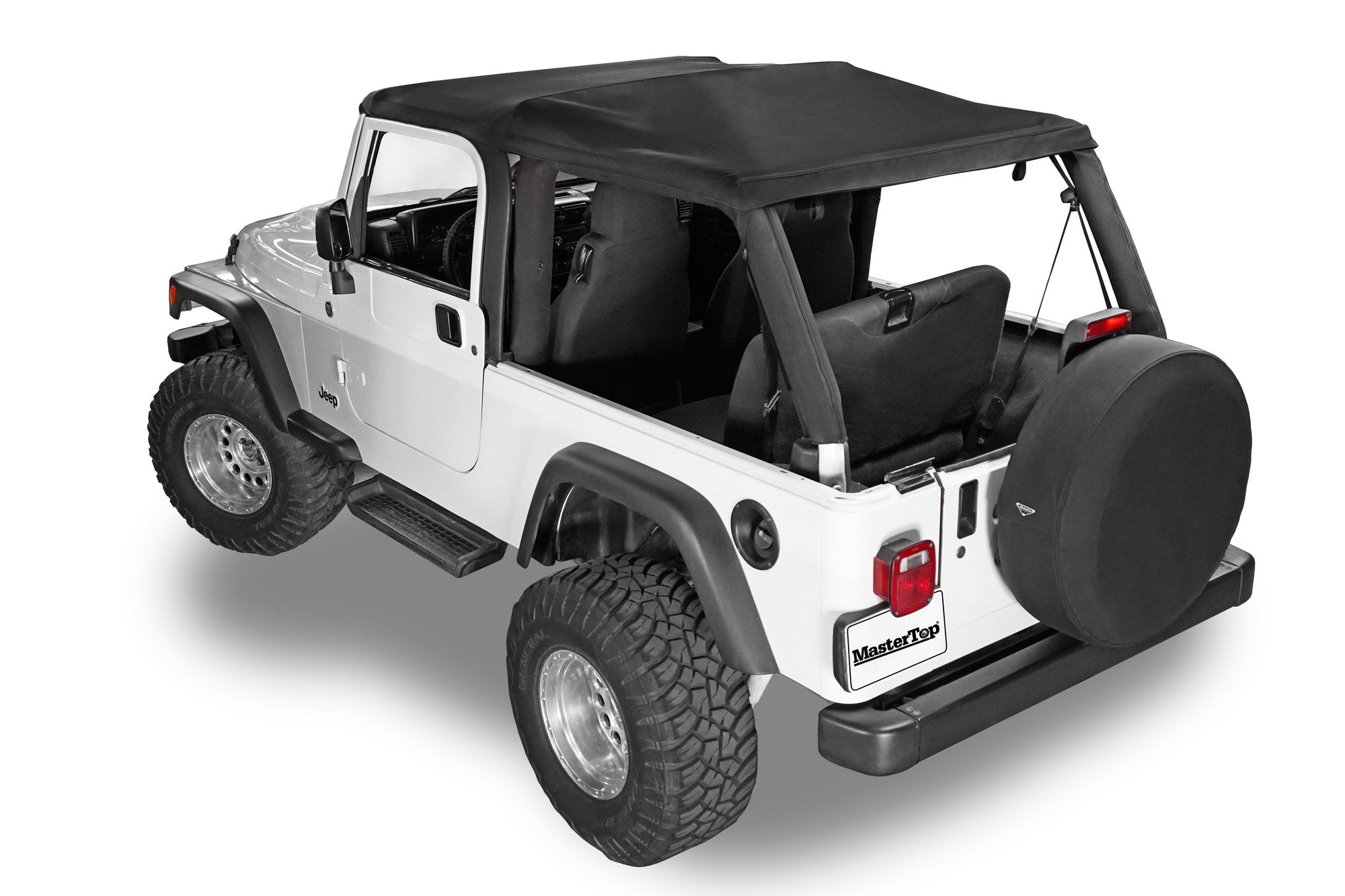 Fast Back Fabric Only Repl. Top No Doorskins Tinted Glass 04-06 LJ Unl. Jeep Wrangler MasterTwill MasterTop