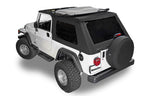Fast Back Fabric Repl. Top No Doorskins Tinted Glass 04-06 LJ Unl. Jeep Wrangler Black Diamondl MasterTop