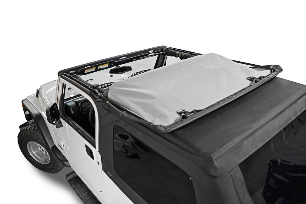 Fast Back Fabric Repl. Top No Doorskins Tinted Glass 04-06 LJ Unl. Jeep Wrangler Black Diamondl MasterTop