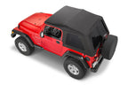 Jeep TJ Fast Back Fabric Replacement Top No Doorskins Tinted Glass For 97-06 Wrangler TJ MasterTwill MasterTop