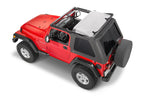 Jeep TJ Fast Back Fabric Replacement Top No Doorskins Tinted Glass For 97-06 Wrangler TJ MasterTwill MasterTop
