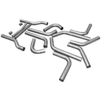U-Fit Dual Exhaust Kit 16 Pc. Universal Dual Exhaust Tubing Kit 2.50-Inch Mandrel-Bent Aluminized Steel Tubing Flowmaster