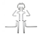 U-Fit Dual Exhaust Kit 16 Pc. Universal Dual Exhaust Tubing Kit 2.50-Inch Mandrel-Bent Aluminized Steel Tubing Flowmaster