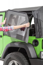 Jeep Wrangler Replacement Window For 13-18 Wrangler JK 2 Door Mopar Factory Top Passenger Side Acrylic Twill MasterTop