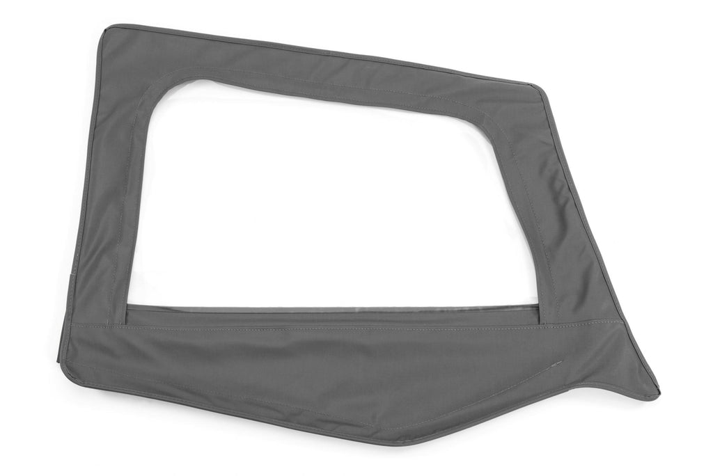 Jeep Fabric Replacement Upper Door Skins For 88-95 Wrangler YJ Black Diamond Pair MasterTop