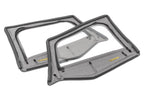 Jeep Fabric Replacement Upper Door Skins & Frame For 88-95 Wrangler YJ Black Diamond Pair MasterTop