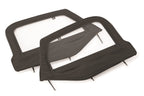 Jeep Fabric Replacement Upper Door Skins & Frame For 97-06 Wrangler TJ Black Master Twill Pair MasterTop