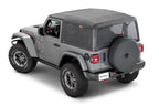Mesh Trail Screens 2018-2024  2 Dr JL Wrangler with Factory Soft Top 3 piece Kit Black Mesh MasterTop