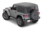 Mesh Trail Screens 2018-2024  2 Dr JL Wrangler with Factory Soft Top 3 piece Kit Black Mesh MasterTop