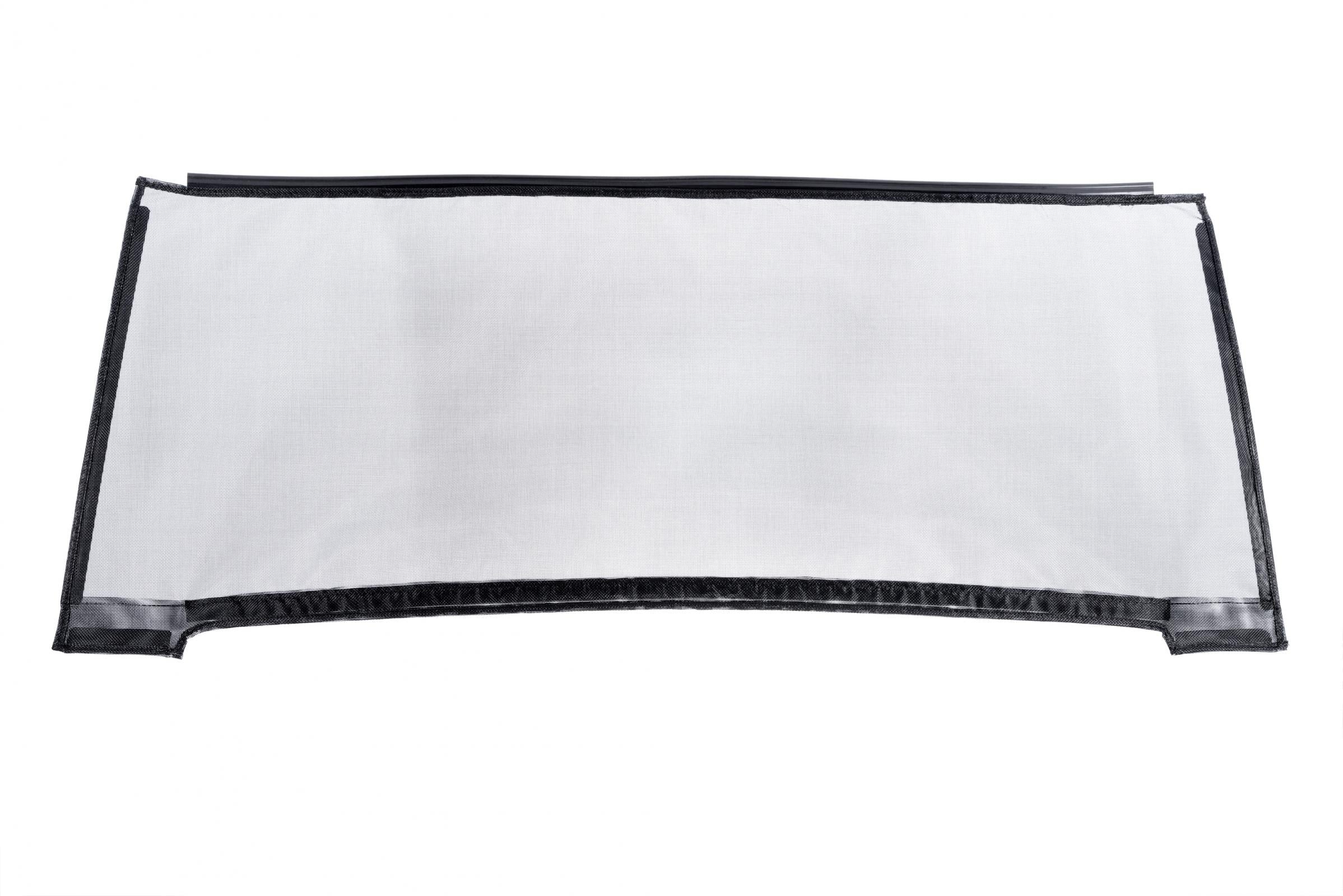 Mesh Trail Screens 2018-2024  4 Dr JLU Wrangler with Factory Soft Top 3 Piece Kit Black Mesh MasterTop