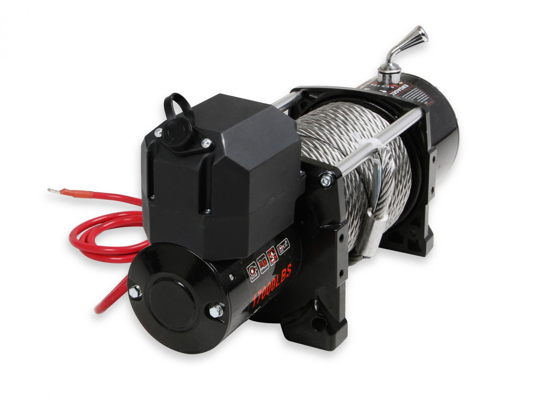 17,000 Lbs 12 Volt Electric Winch w/ Metal Cable & Roller Fairlead Anvil Off-Road