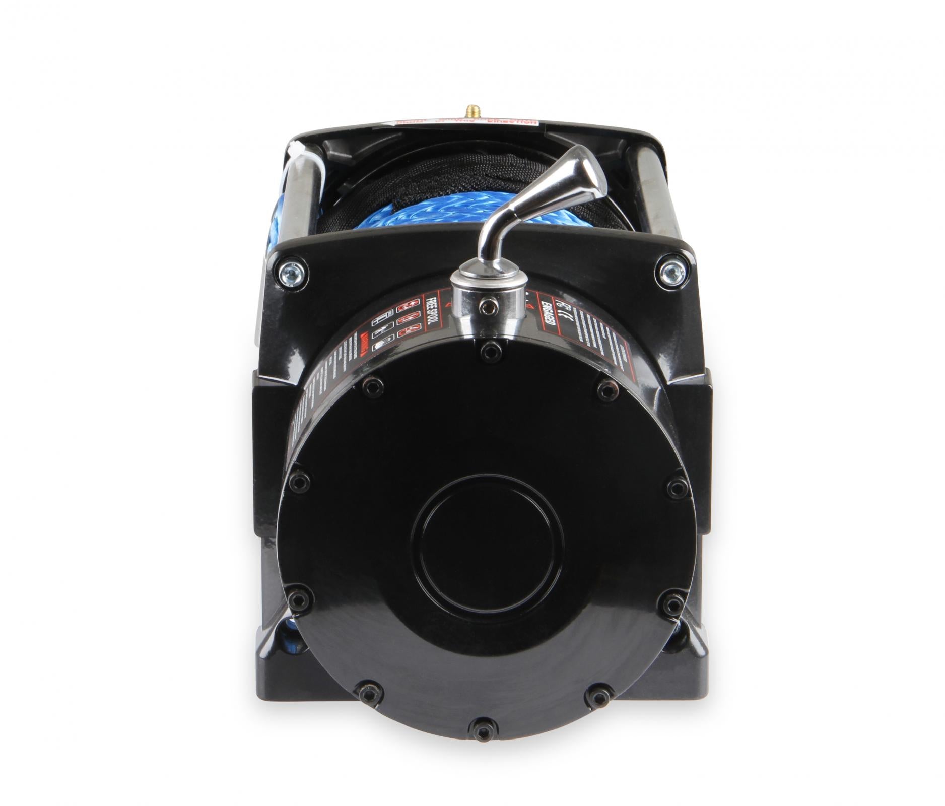 17,000 Lb 12 Volt Electric Winch with Synthetic Rope and Aluminum Fairlead Anvil Off-Road