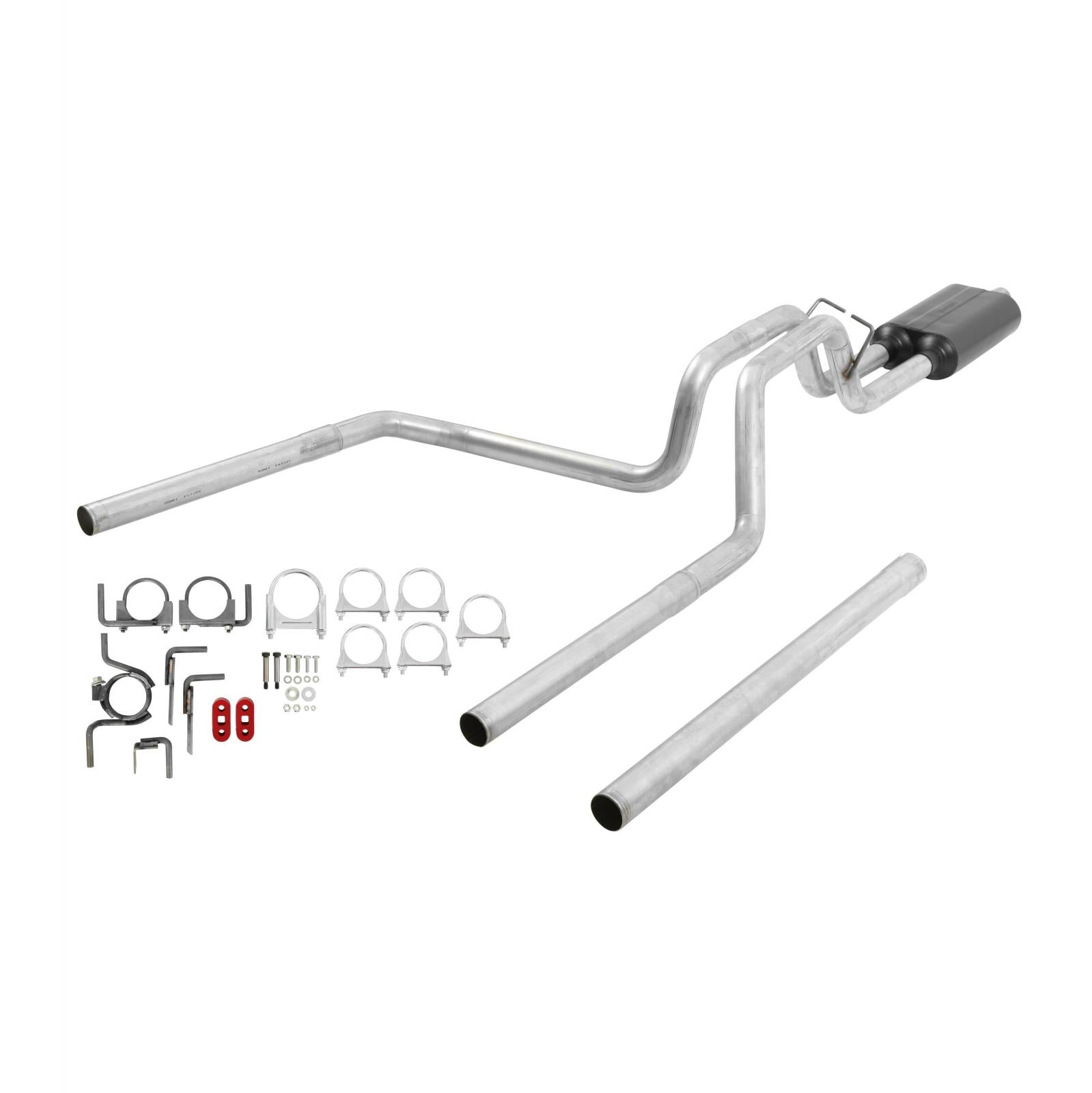 American Thunder Cat-Back Exhaust System 1994-2001 Dodge Ram 1500 With 3.9L, 5.2L Or 5.9L Engines 1994-2002 2500/3500 With 5.9L Engine Fits 2/4 Wheel Drive Models And All Wheelbases Aggressive To Moderate Sound Flowmaster