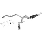 American Thunder Cat-Back Exhaust System 2001-2006 Chevrolet Suburban, Avalanche, Gmc Yukon Xl 1500 With 5.3L Engine Aluminized Steel Aggressive To Moderate Sound Flowmaster