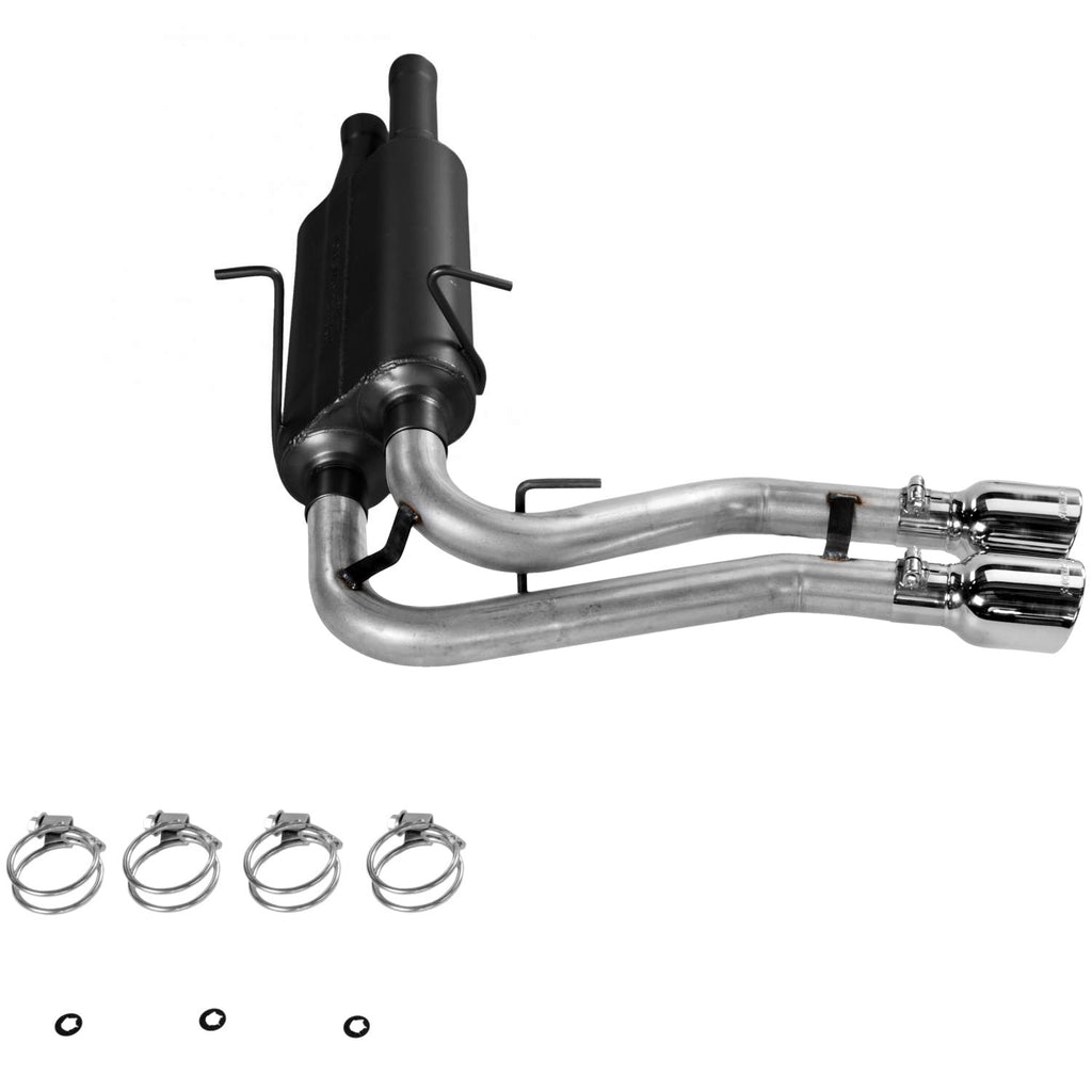 American Thunder Cat-Back Exhaust System 1999-2004 Ford Lightning With 5.4L Supercharged Engine Fits 2/4 Wheel Drive Aggressive To Moderate Sound Flowmaster