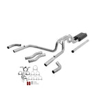 American Thunder Cat-Back Exhaust System 1994-2001 Dodge Ram 1500 Trucks With 3.9L, 5.2L, And 5.9L Engines 1994-2002 2500/3500 With 5.9L Engine Fits 2/4 Wheel Drive And All Wheelbases Aggressive To Moderate Sound Flowmaster