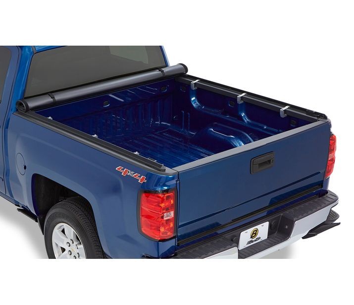 EZ-Roll Soft Tonneau Cover For Nissan 2005-2024 Frontier 6.0 Foot Black Tailgate Spoiler Not Included Bestop