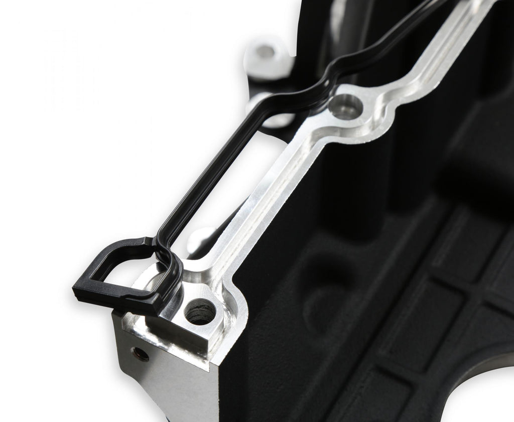 Black Mid-Mount Complete Accessory System Gen III Hemi Engine Non VVT Fits 2003-2008 5.7L & 2005-2010 6.1L Engines -Black Finish Factory Style Damper Holley