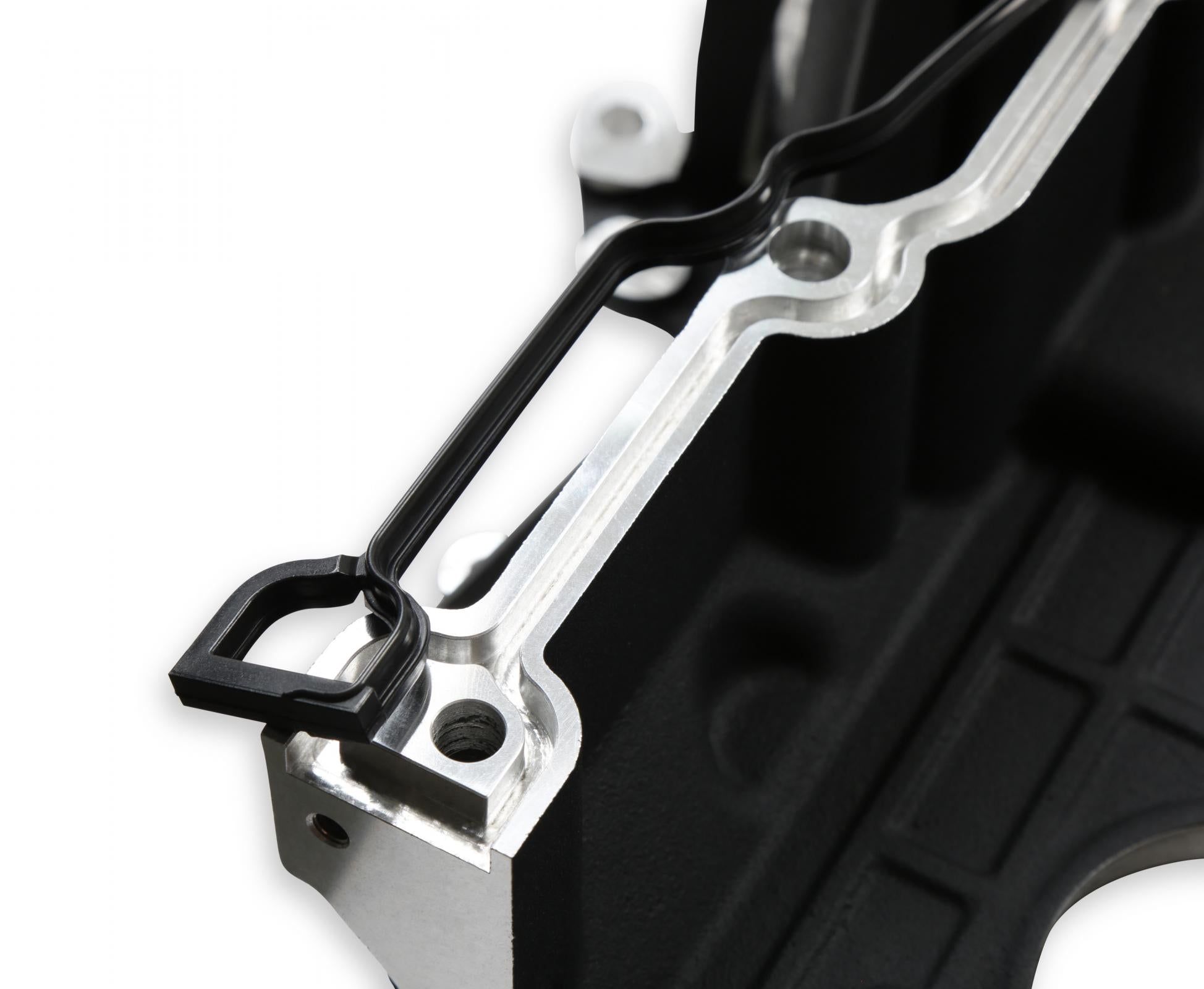 Black Mid-Mount Complete Accessory System Gen III Hemi Engine Non VVT Fits 2003-2008 5.7L & 2005-2010 6.1L Engines -Black Finish Factory Style Damper Holley