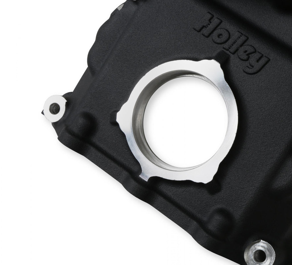 Black Mid-Mount Complete Accessory System Gen III Hemi Engine Non VVT Fits 2003-2008 5.7L & 2005-2010 6.1L Engines -Black Finish Factory Style Damper Holley