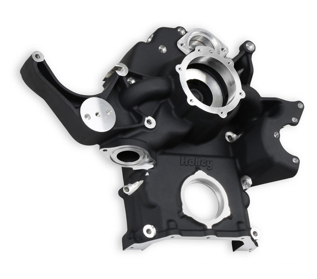 Black Mid-Mount Complete Accessory System Gen III Hemi Engine Non VVT Fits 2003-2008 5.7L & 2005-2010 6.1L Engines -Black Finish Factory Style Damper Holley