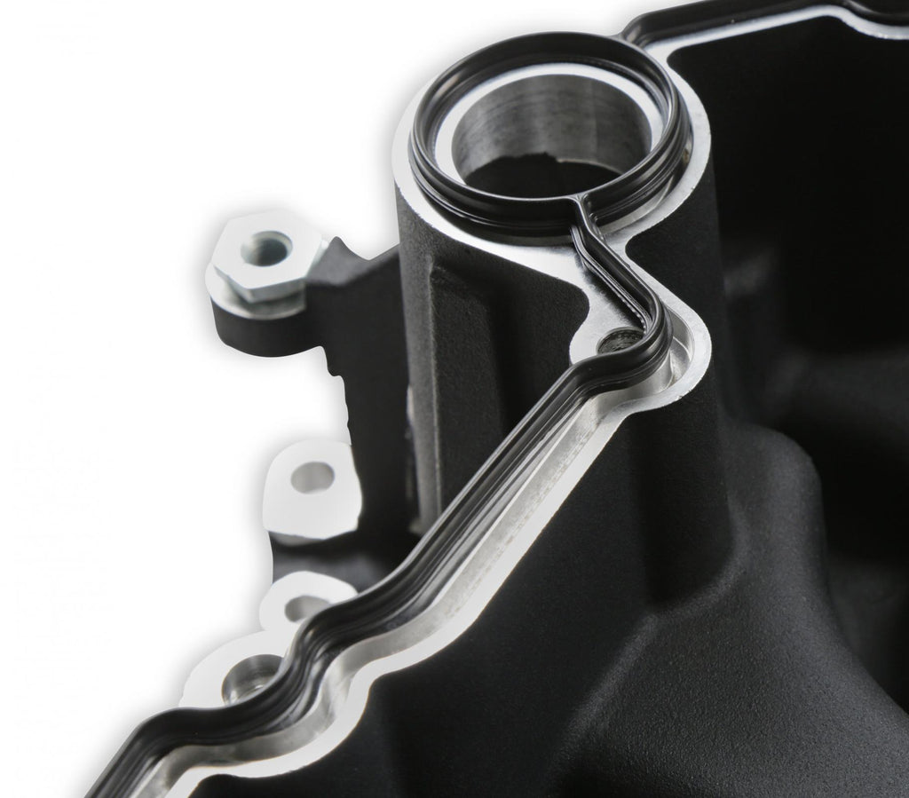 Black Mid-Mount Complete Accessory System Gen III Hemi Engine Non VVT Fits 2003-2008 5.7L & 2005-2010 6.1L Engines -Black Finish Factory Style Damper Holley