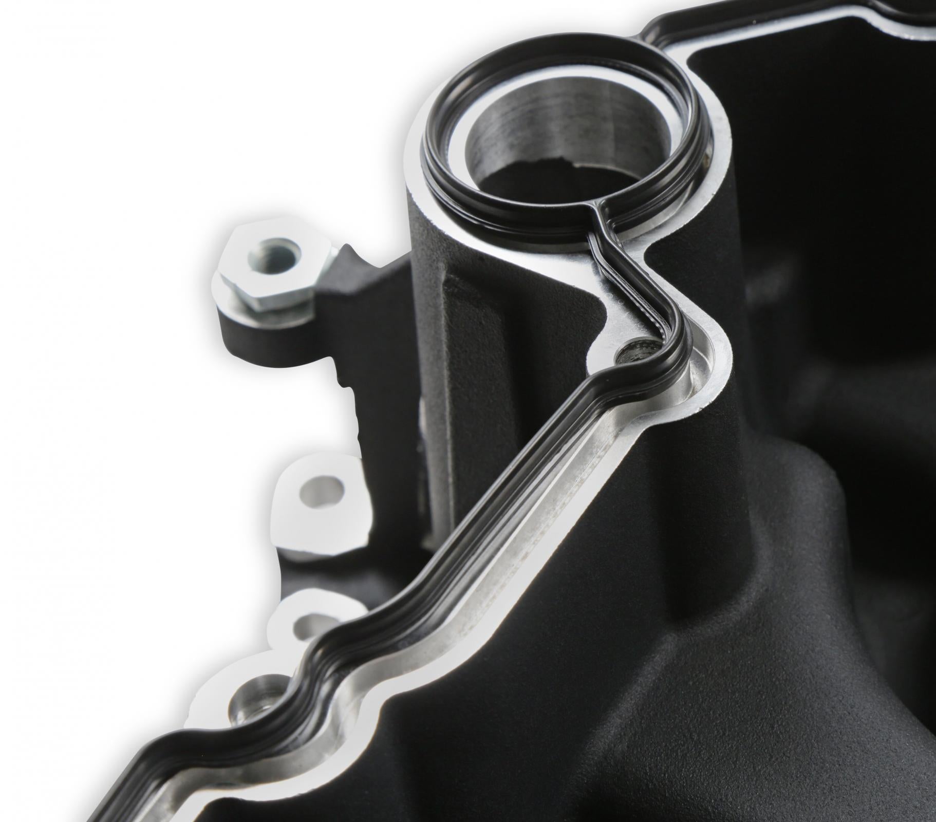Black Mid-Mount Complete Accessory System Gen III Hemi Engine Non VVT Fits 2003-2008 5.7L & 2005-2010 6.1L Engines -Black Finish Factory Style Damper Holley