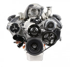 Mid-Mount Complete Accessory System Gen III Hemi Engine Non VVT Fits 2003-2008 5.7L & 2005-2010 6.1L Engines Natural Cast Finish Factory Style Damper Holley
