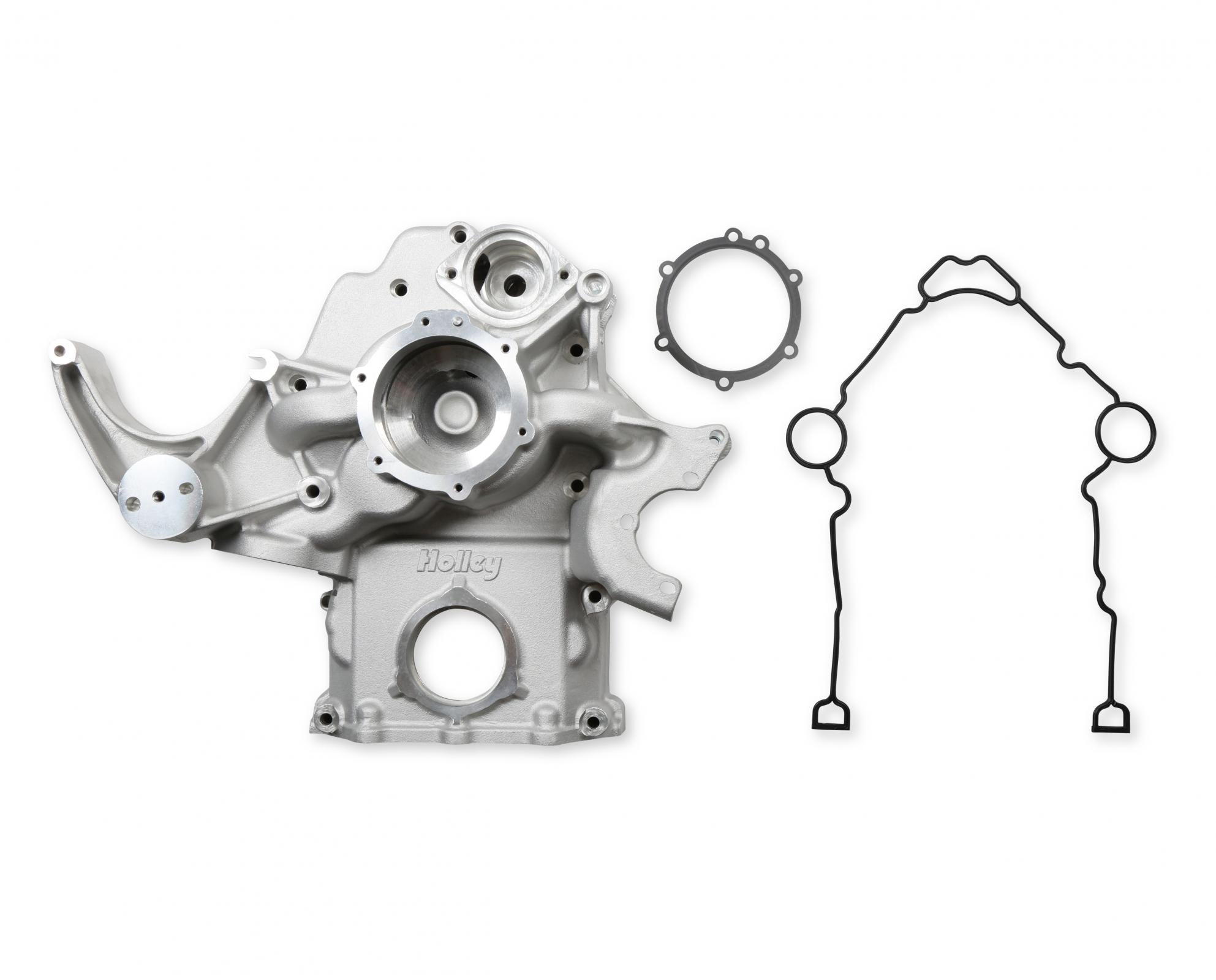 Mid-Mount Complete Accessory System Gen III Hemi Engine Non VVT Fits 2003-2008 5.7L & 2005-2010 6.1L Engines Natural Cast Finish Factory Style Damper Holley