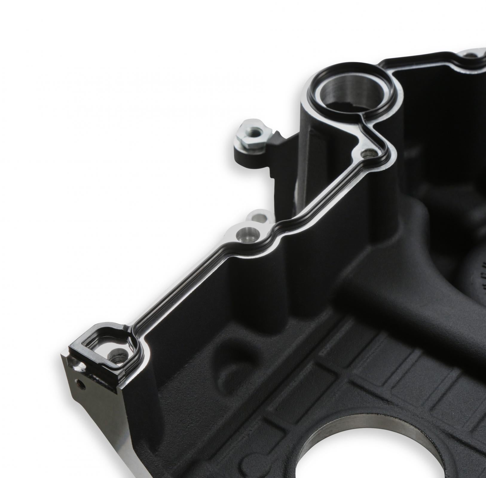 Black Mid-Mount Complete Accessory System Gen III Hemi Engine VVT Fits 2009 & Up 5.7L & 2011 & Up 6.4L Engines Black Finish Factory Style Damper Holley